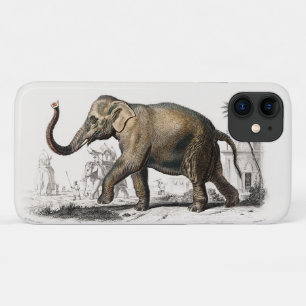 Elephant Illustration Vintage Art Print Case-Mate iPhone Case