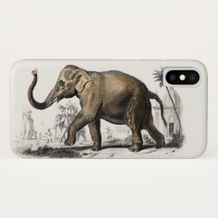 Elephant Illustration Vintage Art Print Case-Mate iPhone Case