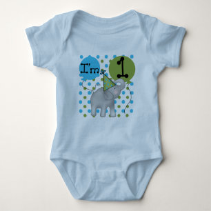 Elephant I'm 1 First Birthday Tshirts and Gifts