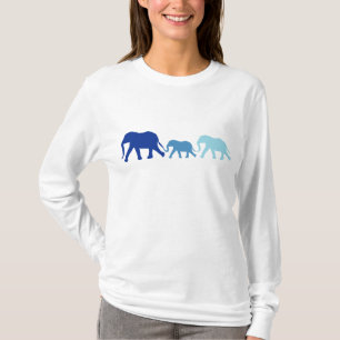 Elephant in Blue T-Shirt