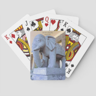 Elephant in Downtown Cebu City, Philippines Playing Cards