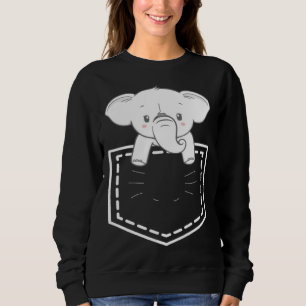 Elephant In Poket Elephants   For Men Women Sweatshirt