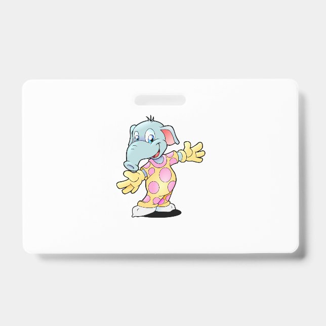 Elephant in Pyjamas ID Badge (Front)