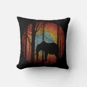 ELEPHANT IN THE WOODS FOREST CUSHION
