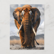 Elephant In Tiger Disguise
