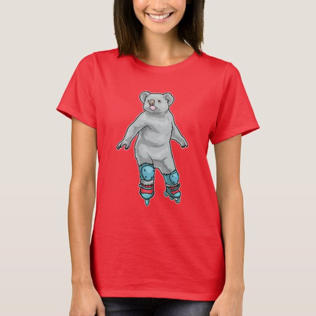Elephant Inline skating Inline skates T-Shirt (Front)