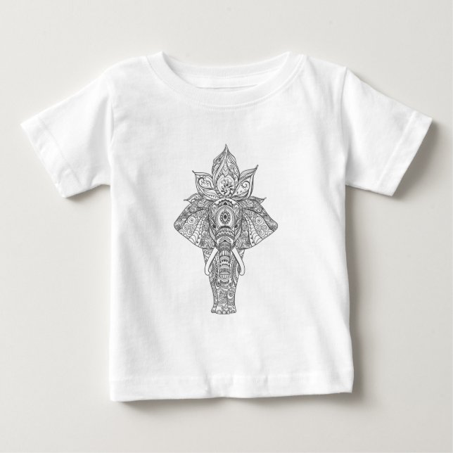 Elephant Inspired Baby T-Shirt (Front)