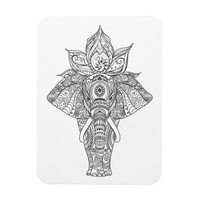 Elephant Inspired Magnet (Vertical)