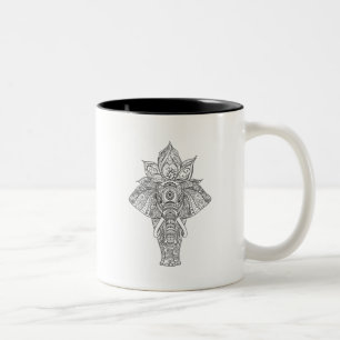 Elephant Inspired Two-Tone Coffee Mug
