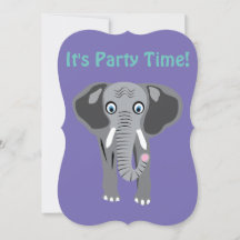 Elephant Invitation by DAM Creative
