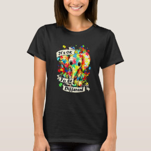 Elephant It's Ok To Be Different Autism Mum For Au T-Shirt