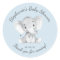 Elephant Jungle Animals Baby Shower Favour Sticker
