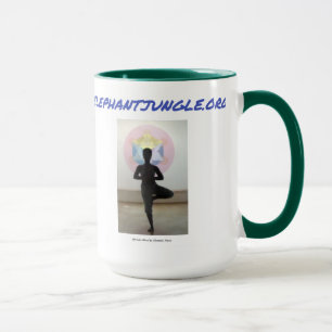 Elephant Jungle Green Mug