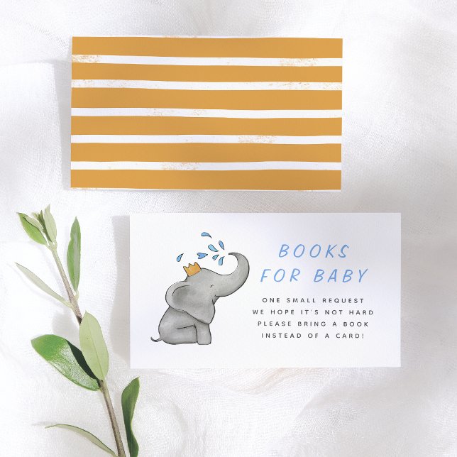Elephant & Jungle Greenery Books for Baby Enclosure Card (Creator Uploaded)