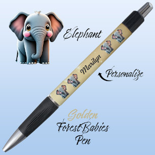 Elephant, Jungle Safari Woodland Animal Golden 🐘