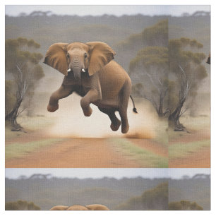Elephant Kangaroo Hop, Fabric
