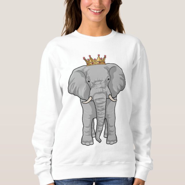 Elephant King Crown Sweatshirt (Front)
