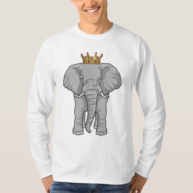 Elephant King Crown T-Shirt (Front)