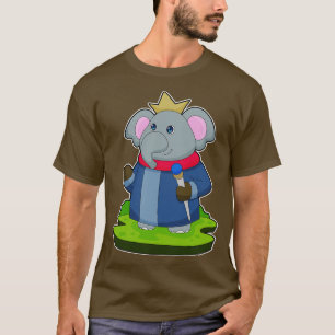 Elephant King Sceptre Crown T-Shirt