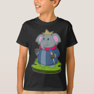 Elephant King Sceptre Crown T-Shirt
