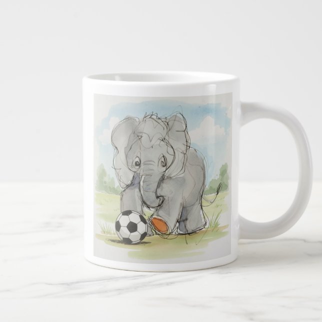 Elephant Large Coffee Mug (Right)