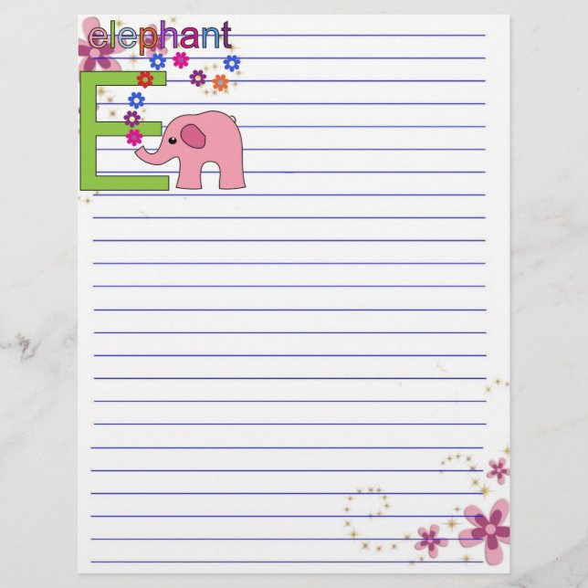 Elephant Letter E (Front)