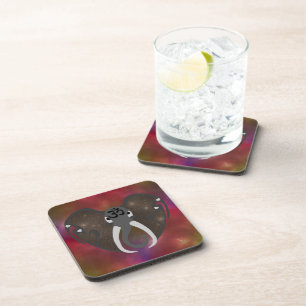 Elephant Listening to the Cosmos Coaster