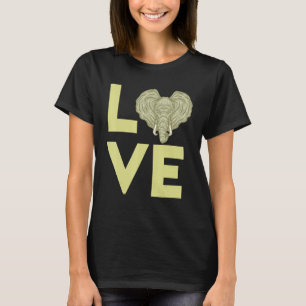 Elephant Love Animal Africa Heart Love T-Shirt
