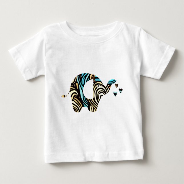 Elephant Love Baby T-Shirt (Front)