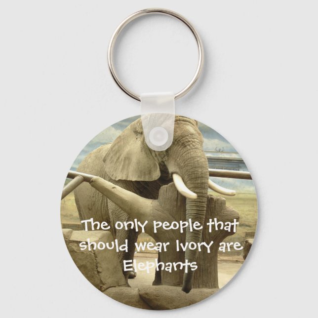 Elephant Love Key Ring (Front)