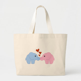 Elephant-love Large Tote Bag
