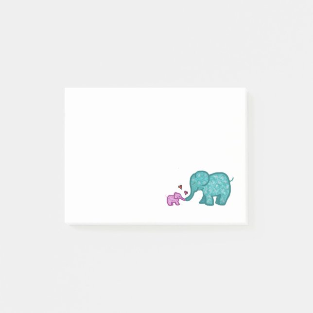 elephant love post-it notes (Front)