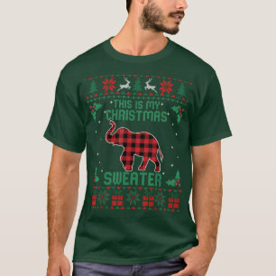 Elephant Lover This Is My Christmas Sweater Gifts 