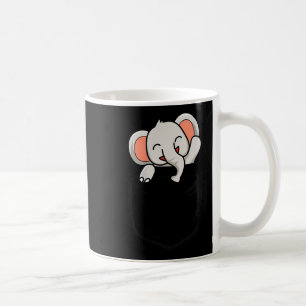 Elephant Lovers Cute Funny Elephant In Cket Coffee Mug