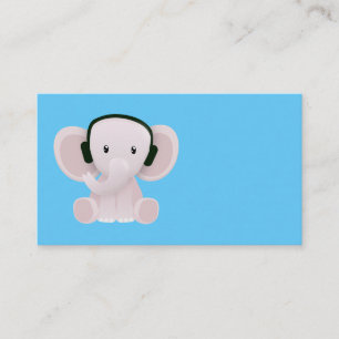Elephant loves music business card