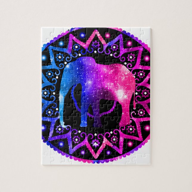 Elephant Mandala Jigsaw Puzzle (Vertical)