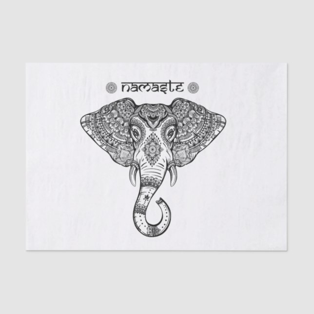 Elephant Mandala tissue paper (Front)