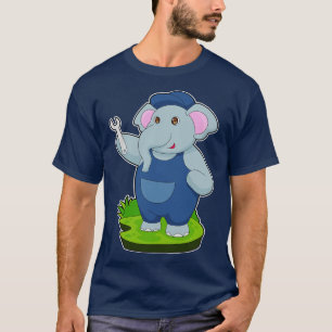 Elephant Mechanic Wrench T-Shirt