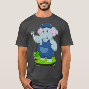 Elephant Mechanic Wrench T-Shirt