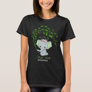 Elephant Mental Health Awareness Gift Warrior Men T-Shirt