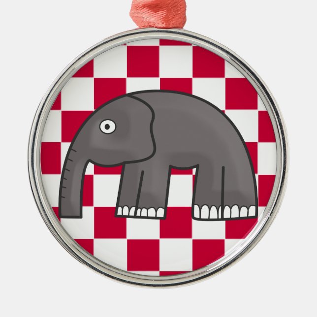 elephant metal tree decoration (Front)