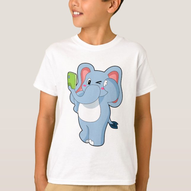 Elephant Mobile T-Shirt (Front)