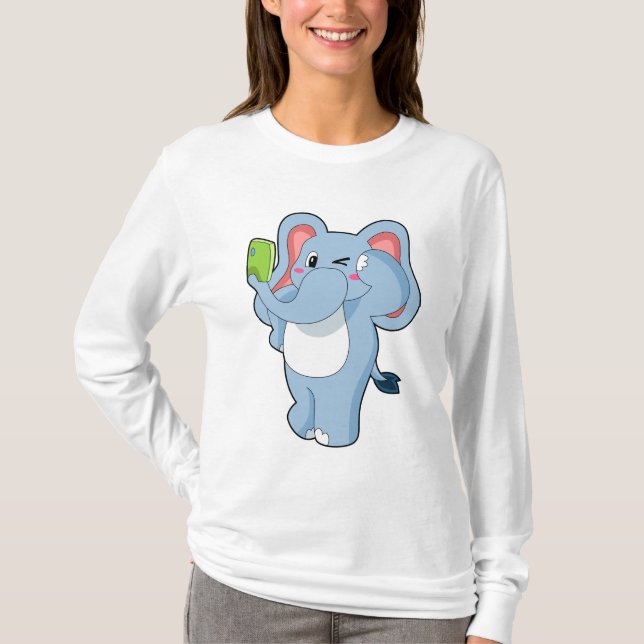 Elephant Mobile T-Shirt (Front)