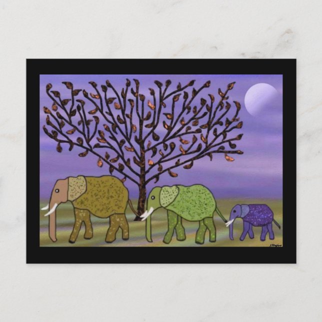 Elephant Moon Postcard (Front)