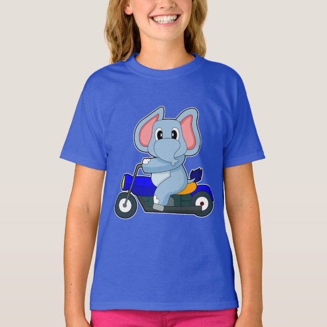 Elephant Motorcycle T-Shirt (Front)