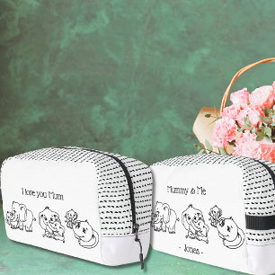 Elephant Mum & Me Mother's Day personalised Dopp Kit