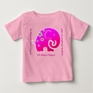 Elephant Never Forgets (Personalised Onsie) Baby T-Shirt