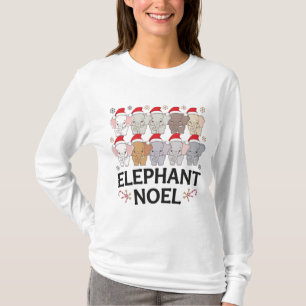 Elephant Noel Cheer Festive Holiday sweetshirt T-Shirt