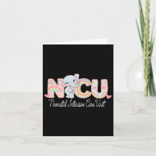 Elephant Nurse Nicu Team Rn Neonatal Intensive Car Card