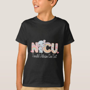 Elephant Nurse Nicu Team Rn Neonatal Intensive Car T-Shirt